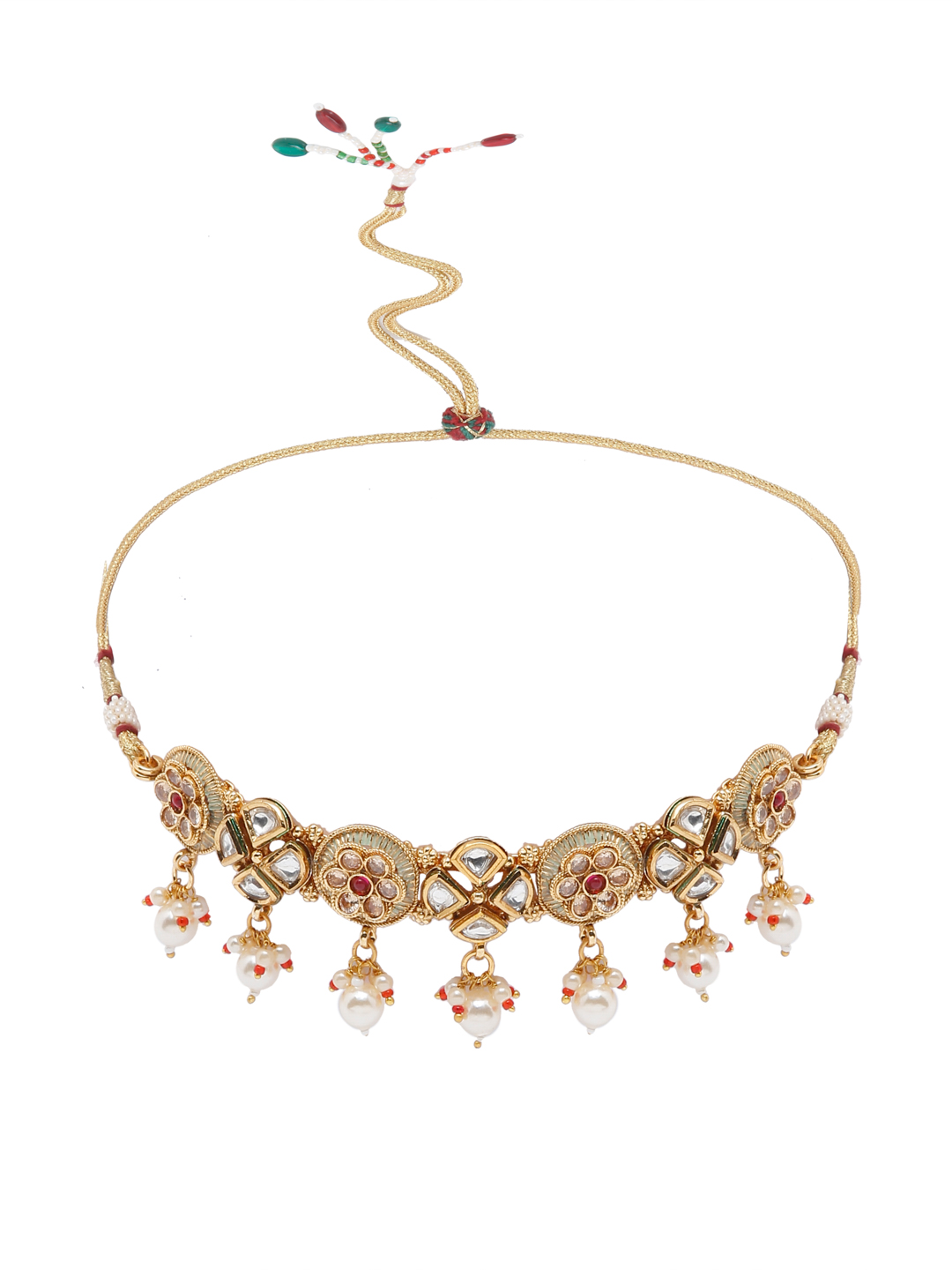 YouBella Jewellery Celebrity Inspired Gold Plated Necklace Jewellery Set for Girls and Women
